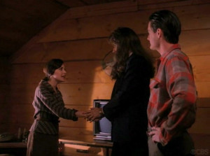 Audrey Horne and Special Agent Denise Bryson (statuesque DD in drag)