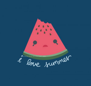 cute, summer, watermelon