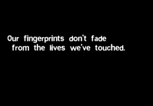 Fingerprints Quote Tattoo