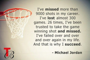 Sport quote by Michael Jordan.