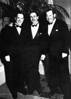 Laurel and Hardy with Walt Disney