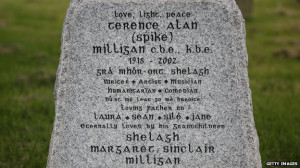 Spike Milligan's epitaph: 
