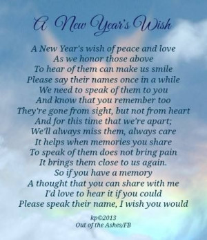 ... New Years wishes / getting through the holidays after a child's death