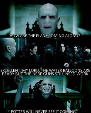 funny, harry potter, team evil, voldemort, water balloons