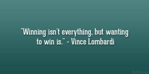 Vince Lombardi Quotes Winning