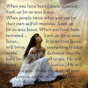 When you have been falsely accused