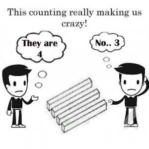 This counting really making us crazy! They are 4. No..3