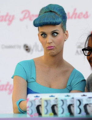 Katy Perry can’t resist pulling a silly face (Picture: Xposurephotos ...
