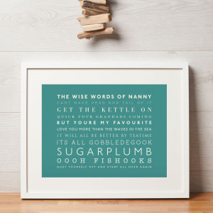 ... & Favourite Things / Personalised Favourite Sayings Print Gift