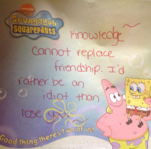 Go Back > Gallery For > Patrick Star Quotes About Friendship