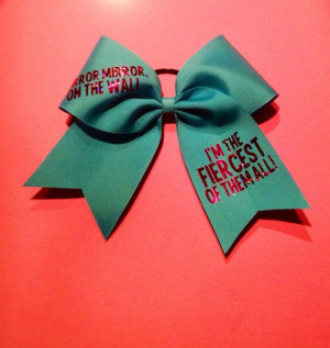 Fiercest Of Them All Cheer Bow on Etsy, $12.00 cute. something else i ...