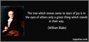 The tree which moves some to tears of joy is in the eyes of others ...