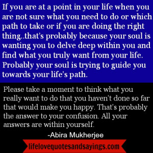 All Answers Are Within Yourself..