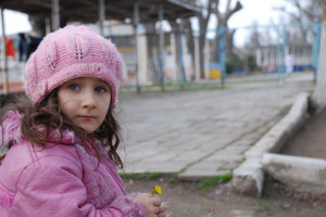 Chechen Refugee Muslim Girl...