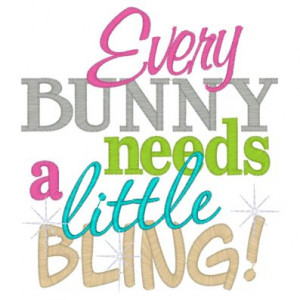 Every bunny need a little bling.
