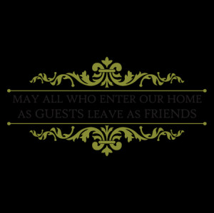 May All Who Enter & Scrolls Wall Quotes™ Decal