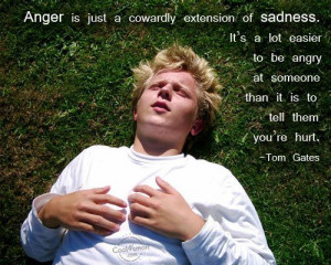 Anger Quote: Anger is just a cowardly extension of... Anger- (4)