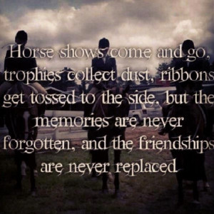 Horse Show memories will never fade