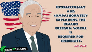 Intellectually And Compassionately by ron-paul Picture Quotes