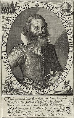 Captain John Smith, after an early portrait by Simon de Passe , 18th ...