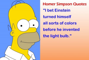 Homer simpsons, quotes, sayings, einstein, funny