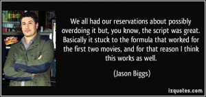 More Jason Biggs Quotes