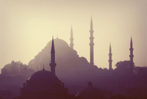 Masjid Süleymaniye siluet