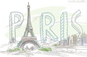 paris #france #french, cute, illustration, lindo, paris, torre ...