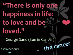 Star Sign QuotesCancerGeorge Sand