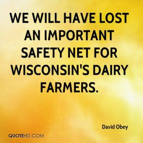David Obey - we will have lost an important safety net for Wisconsin's ...