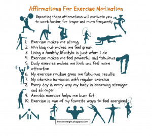 Affirmations For Exercise Motivation