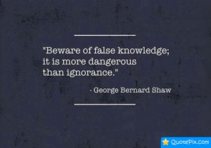 Beware Of False Knowledge;