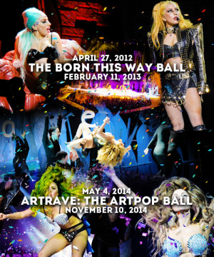 lady gaga edit the monster ball 100 the born this way ball the fame ...