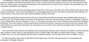 Quotes About The Tuskegee Airmen