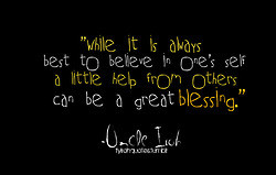 ... little help from others can be a great blessing.” -Uncle Iroh