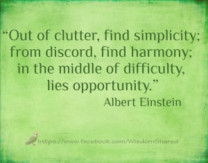 Einstein, #Quote, #Word, #Simplicity, #Clutter