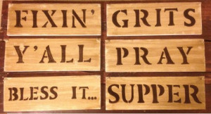 Country Words and Sayings - Hand Painted - Stained Wood - Wall ...