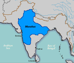 ... Maratha Empire , without its vassals. The last Hindu empire of India