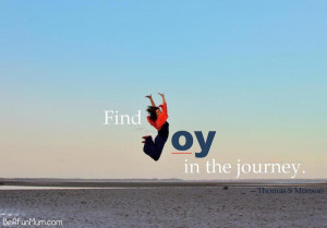 Find joy in the journey quote