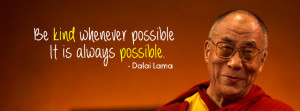 ... possible, it is always possible Dalai Lama Best Facebook Cover