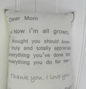 Mothers Day Mom/Mum Quote Mini Pillow by TheSewingCroft on Etsy, £9 ...