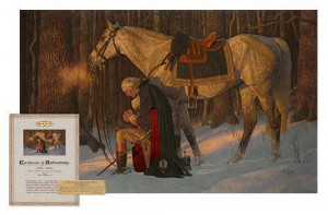 Amazon.com - Arnold Friberg - The Prayer at Valley Forge - Textured ...