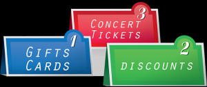 ... concert tickets, discount coupons for your auto insurance and more