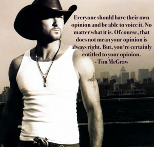 Tim McGraw - Can you even read the quote - Hello honey
