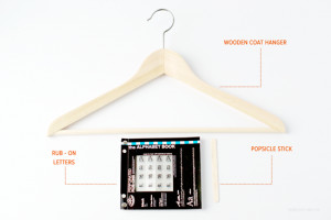 DIY Quote Coat Hanger