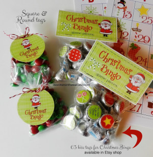 Click HERE for these Christmas Bingo bag toppers for the candy playing ...