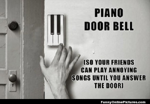 ... with a funny prank to pull on your friends with the Piano Door Bell