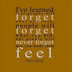 Inspiring quote from Maya Angelou