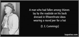 man who had fallen among thieves lay by the roadside on his back ...