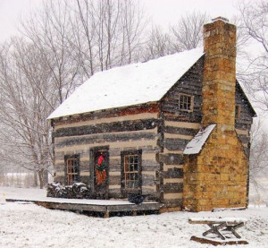 This quaint little country cabin would be just right.